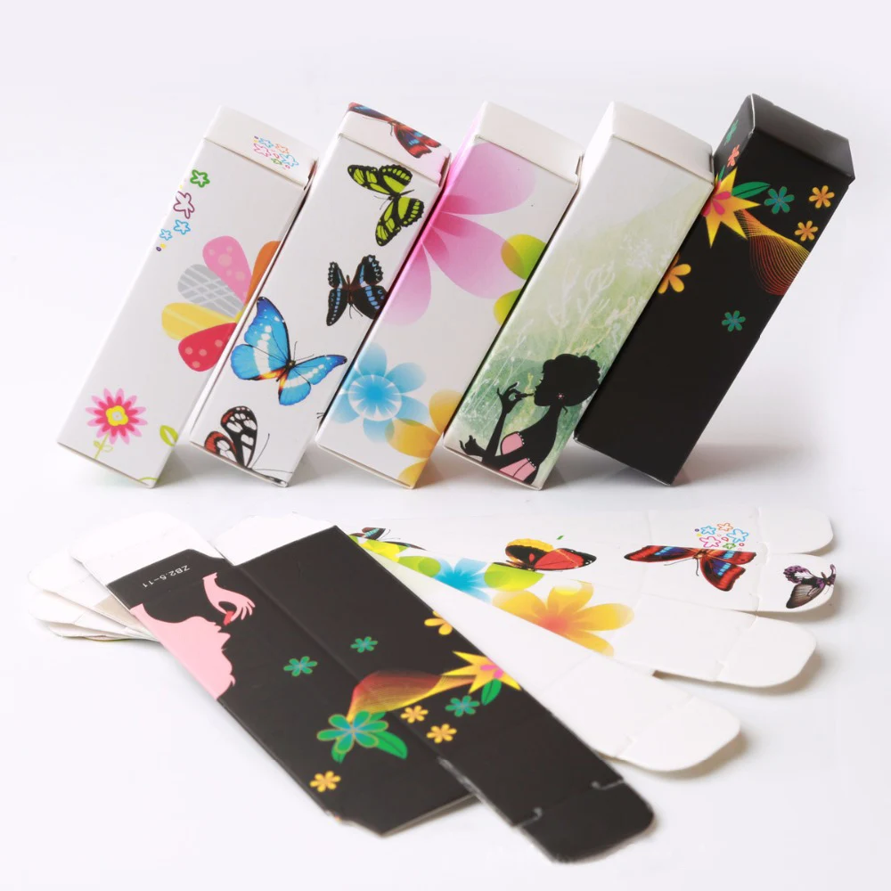 10pcs/lot 5G 5ml Lip Balm Tube Packaging Carton Box 6 colors Lipstick DIY Packing box 25*25*85mm | Красота и здоровье
