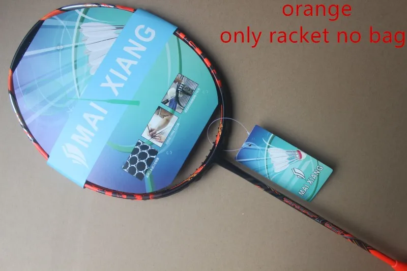 TK-ONIGIRI ракетки для бадминтона высокого класса нано-карбоновое Подруливающее устройство к onigiri ракетка для бадминтона - Цвет: orange no bag