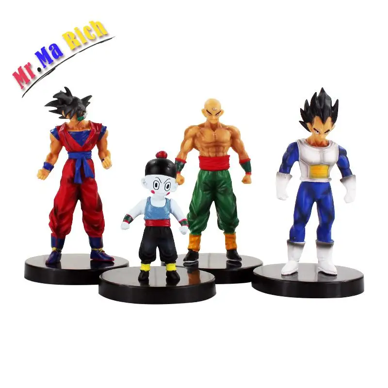 Мяч Z Goku Vegeta Chiaotzu Shinhan ПВХ фигурка модель игрушки 4 шт./лот|Игровые фигурки и