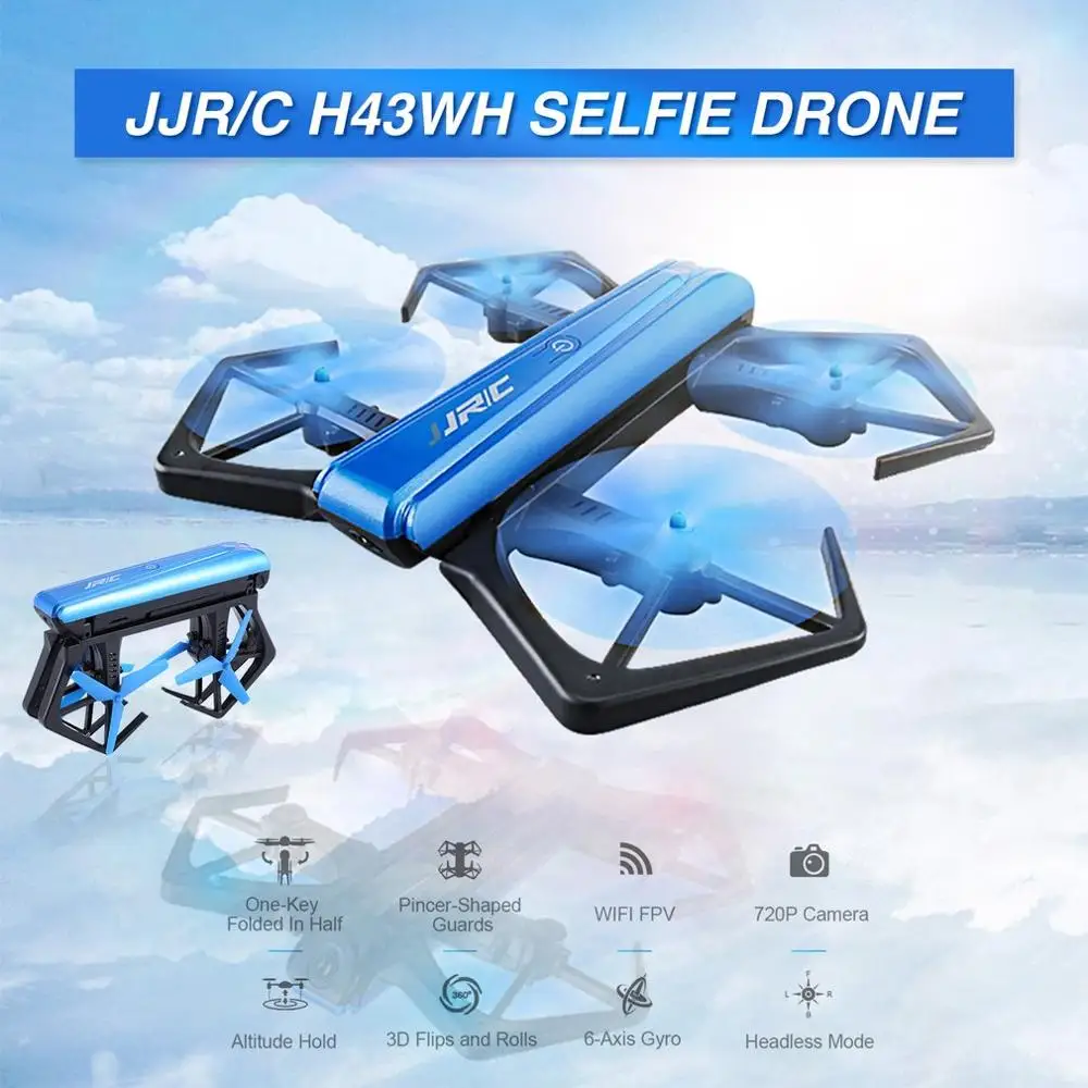 Квадрокоптер JJR/C H43WH Wi Fi FPV 720P HD камера Дрон автоматический таймер квадкоптер