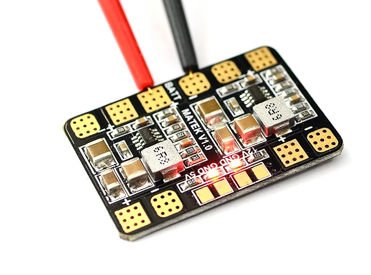 Плата распределения питания Matek Mini / Micro Power Hub PDB с BEC 5 В и 12 для FPV QAV250|Детали