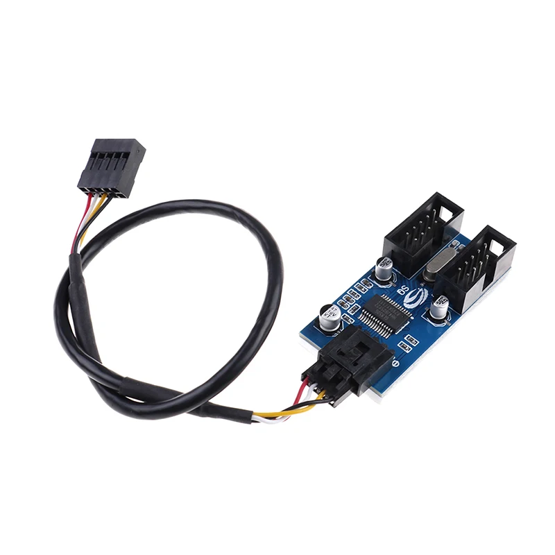 9 Pin USB коннектор папа от 1 до 2 Женский удлинитель карта настольный контактный