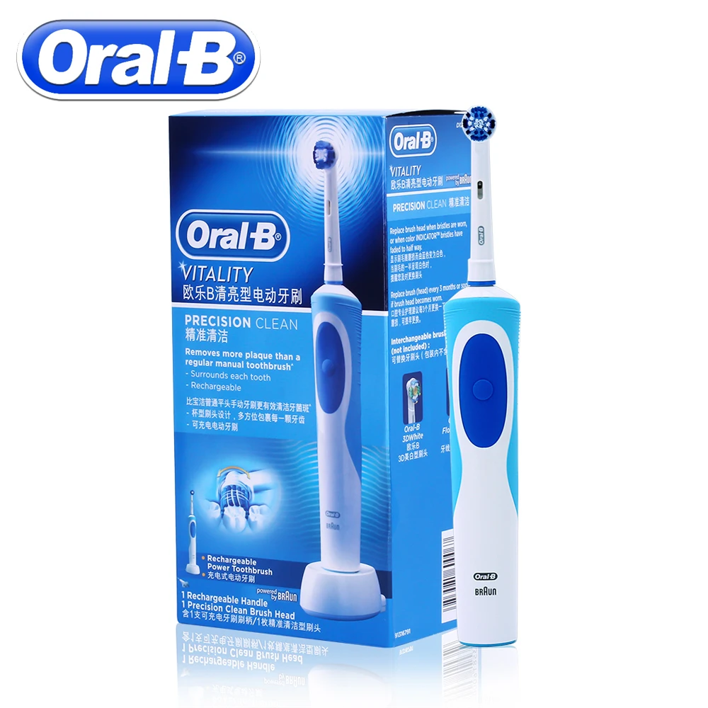 Электрическая зубная щетка Oral B перезаряжаемая Vitality для взрослых или сменные