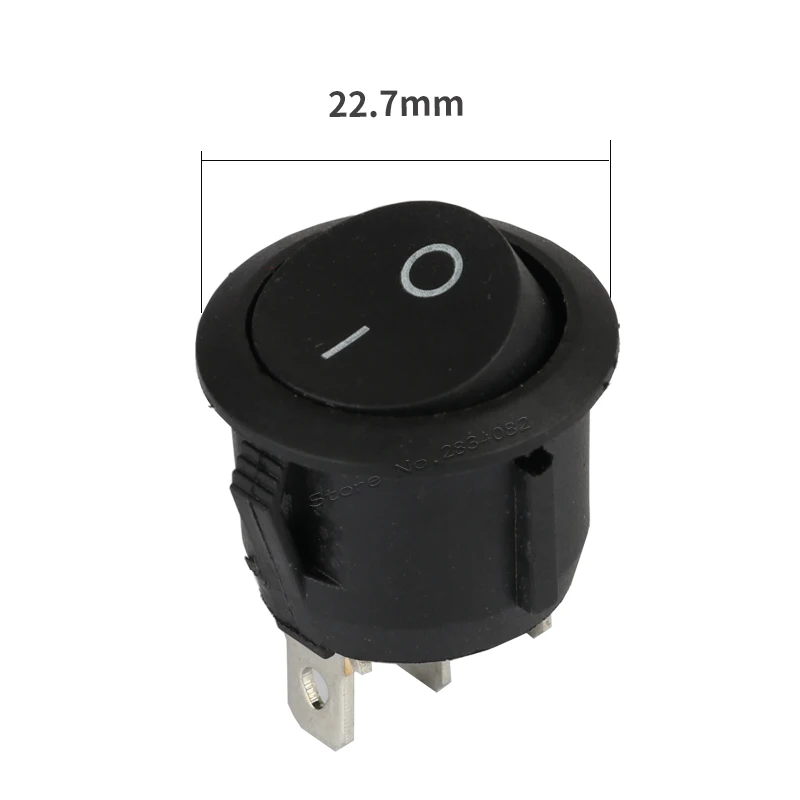 3 штифта 6A/250VAC 10А/125VAC SPDT кулисный переключатель лодки 2 положения файла вкл.