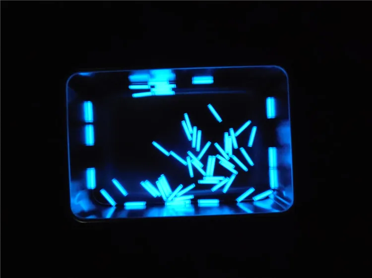 Blue 2*12 мм EDC 1 шт. тритиевая газовая трубка само светящаяся 25 лет высокотехнологичных продуктов многоцветные выбор аварийные огни аксессуары - Цвет: Blue