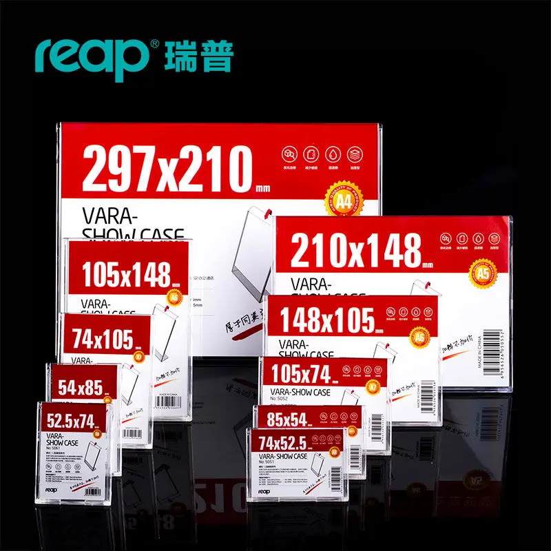 5-pack Reap Vara PS L-shape desk sign holder card display price tag menu service Label office club business school restaurant | Канцтовары
