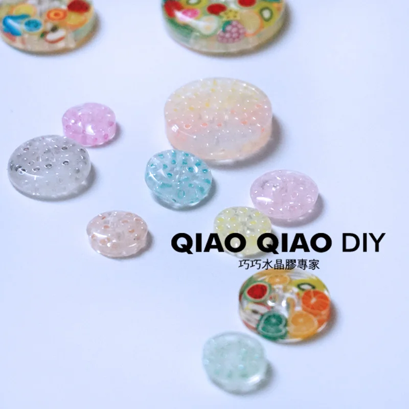 1 шт Кнопка подвеска для изготовления DIY прозрачный УФ эпоксидной смолы