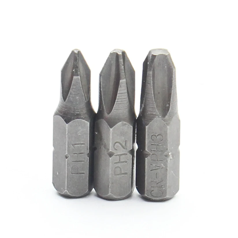

4Pcs/Set 1/4 Inch Hex Shank PH Phillips Cross Head Screwdriver Bits Tools 25MM PH0 PH1 PH2 PH3