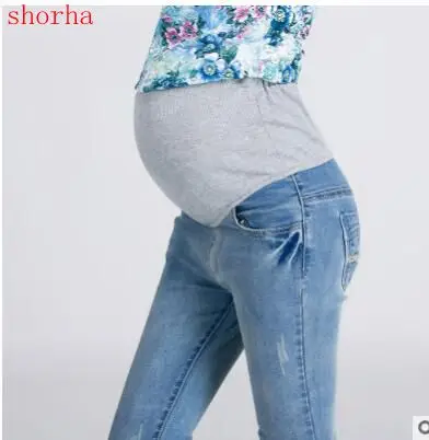 Высококачественные джинсовые штаны для беременных джинсы Одежда