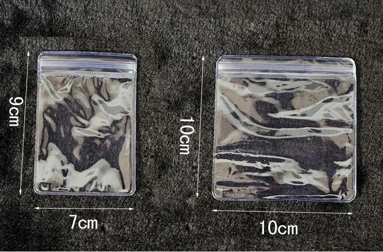 100 шт 7x9 см прозрачный ПВХ органза свадебные любимые Подарочные ювелирные сумки