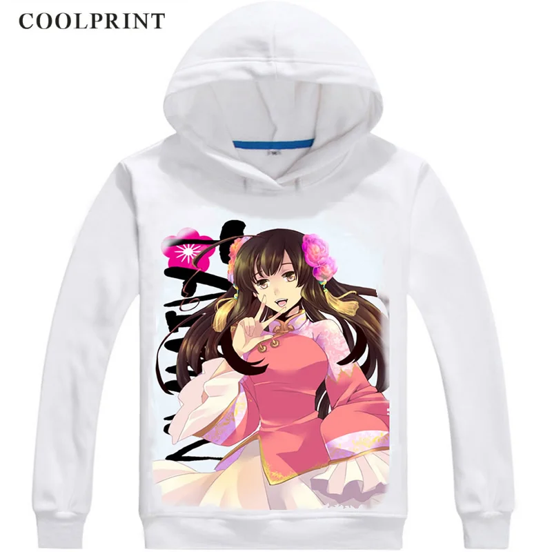 Мужская толстовка Coolprint Taiwan Axis Powers Hetalia уличная одежда Длинная с капюшоном и