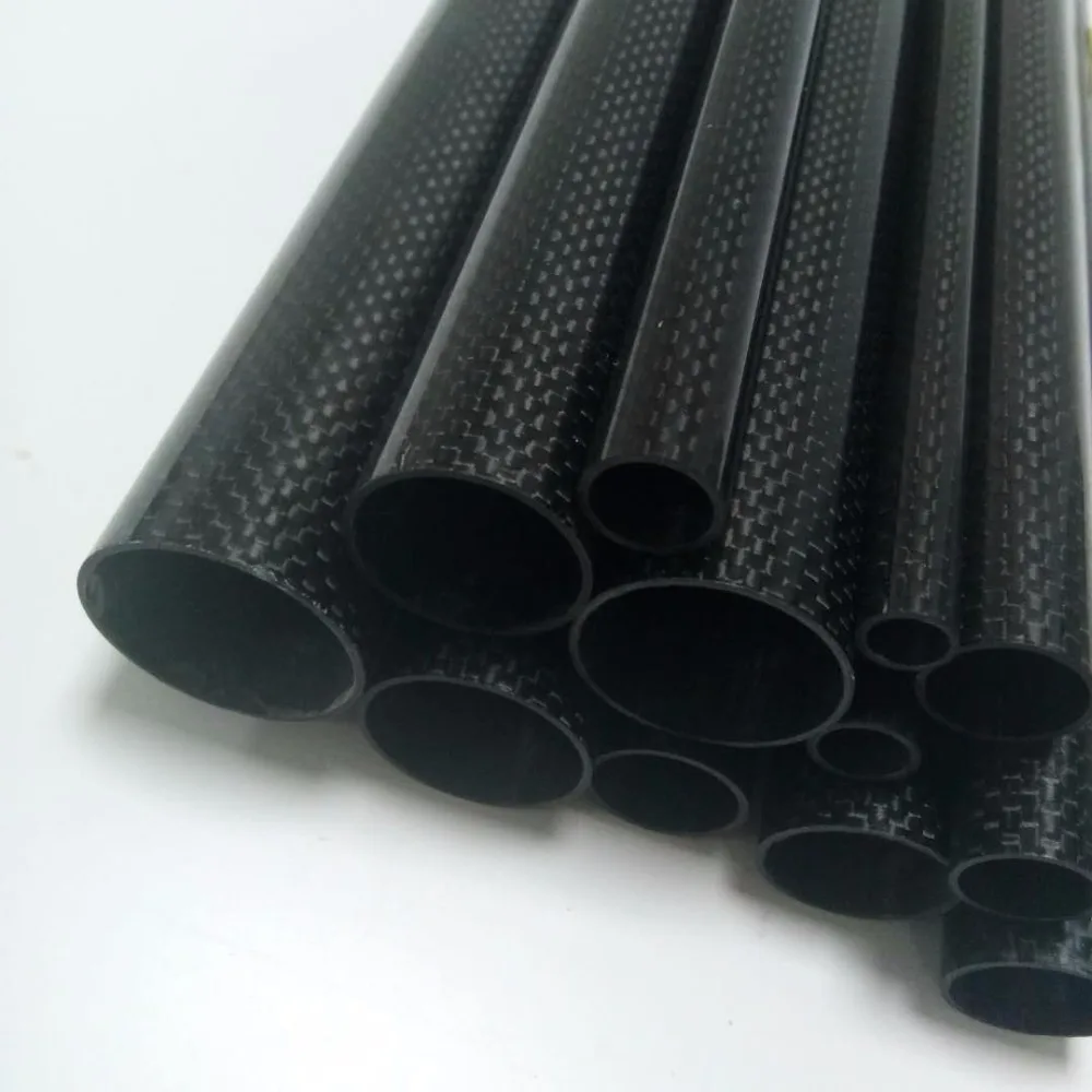 

1 Roll Wrapped Carbon Fiber Tube 3K Glossy surface diameter 10mm 12mm 14mm 16mm 18mm 22mm 24mm 26mm 28mm 30mm 32mm Length500mm