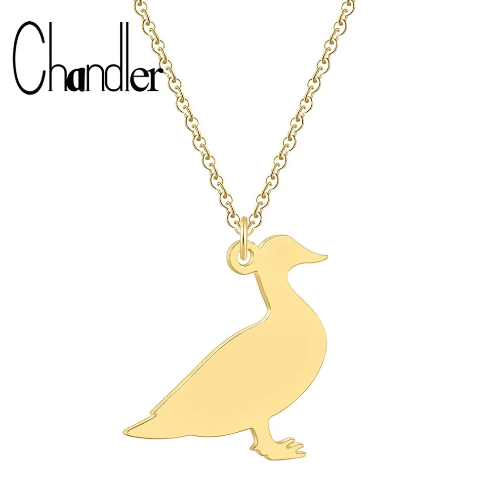 Подвеска животное Chandler длинное ожерелье с изображением животных утки гуся на