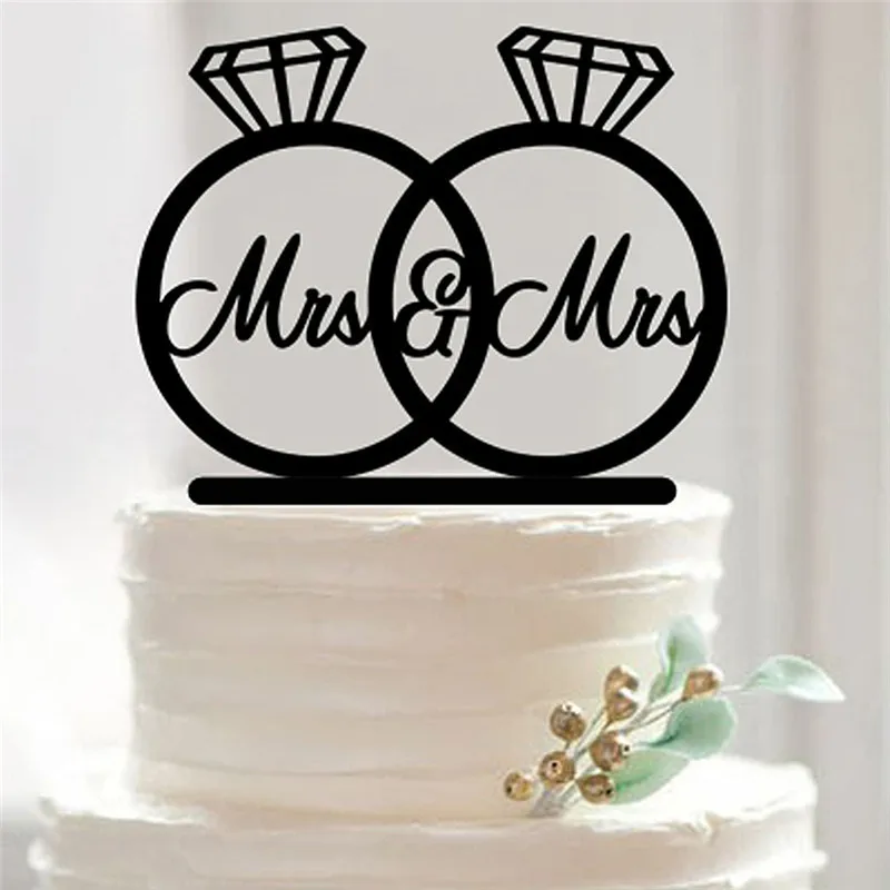 Акриловый свадебный торт Топпер Happy Mr & Mrs украшение торта юбилей Любовь Торт