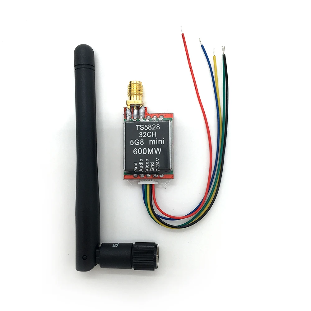 Новый 5 8 Ghz 32Ch 600mW FPV AV беспроводной передатчик для мини мультикоптера автомобиля