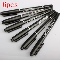 6pcsset tattoo skin marker pen piercing marker dual tip position surgical for eyebrow permanent makeup body art scribe tool