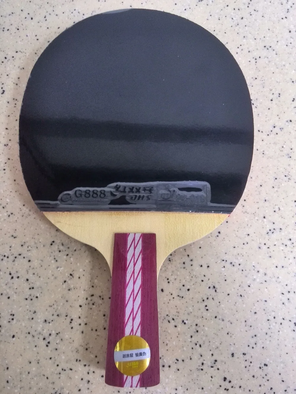 Популярные DHS ракетка для пинг понга Ракетки R4006 короткая ручка с импортом из