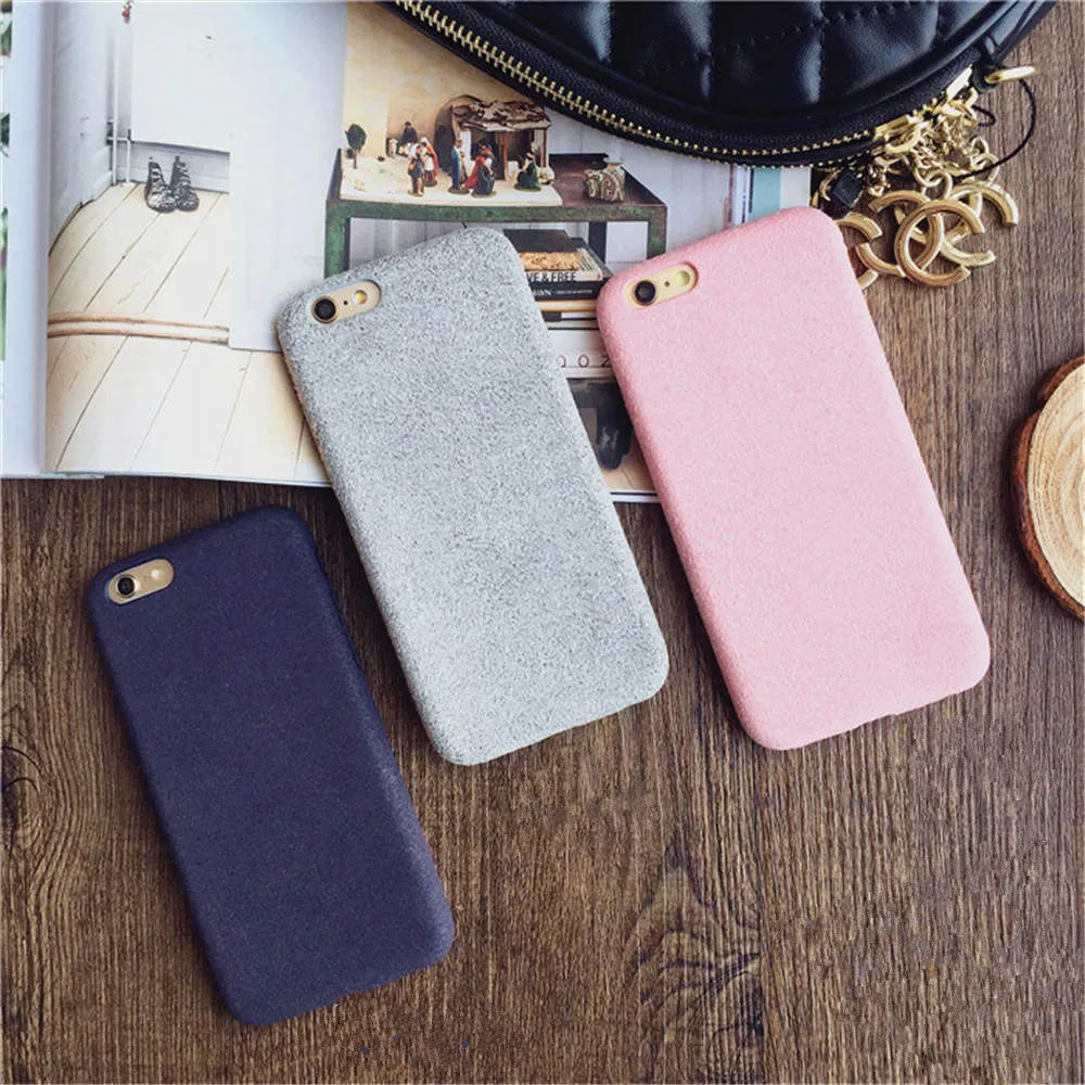 Fluffy Ultra-Thin For Iphone 66S 6P78 8P X Xs Xr Xsma Suede Soft Shell Simple Phone Case |