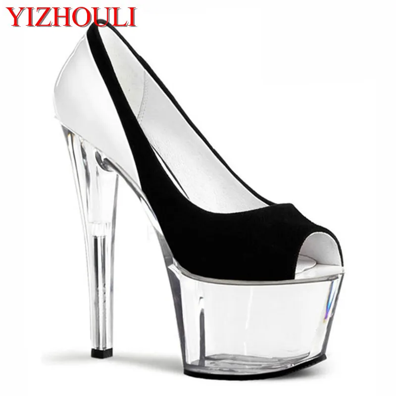 Summer new silver high heel height 17 cm women's shoes, the normal size, female top dance shoes