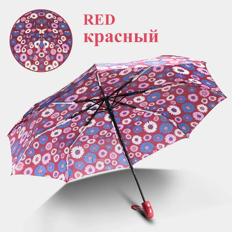 Автоматический женский зонт от дождя, мужской светильник, мини-зонт, прочный, сильный, дропшиппинг, модный зонтик, цвета для детей, Paraguas - Цвет: red15