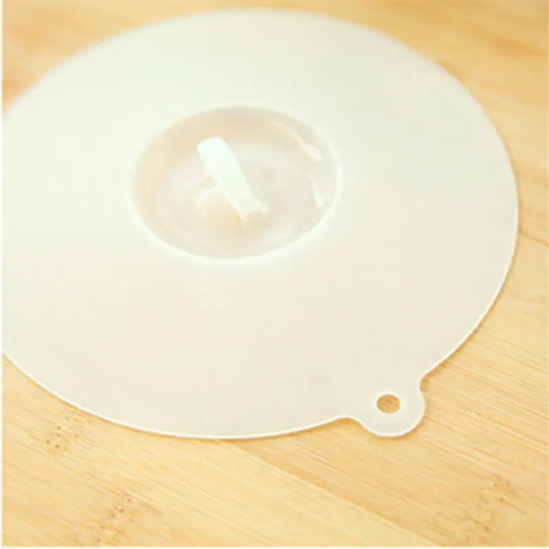 1 шт. прозрачная белая силиконовая уплотнительная крышка для чашки Упаковочная