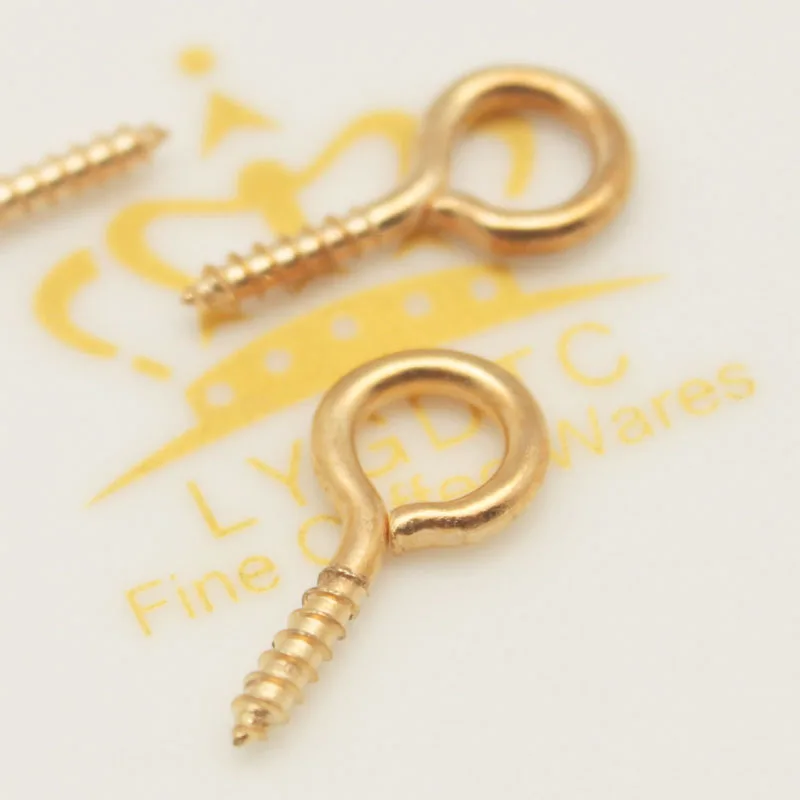 Оптовая продажа 500 шт. маленькие Мини шпильки для глаз крючки люверсы резьбовые