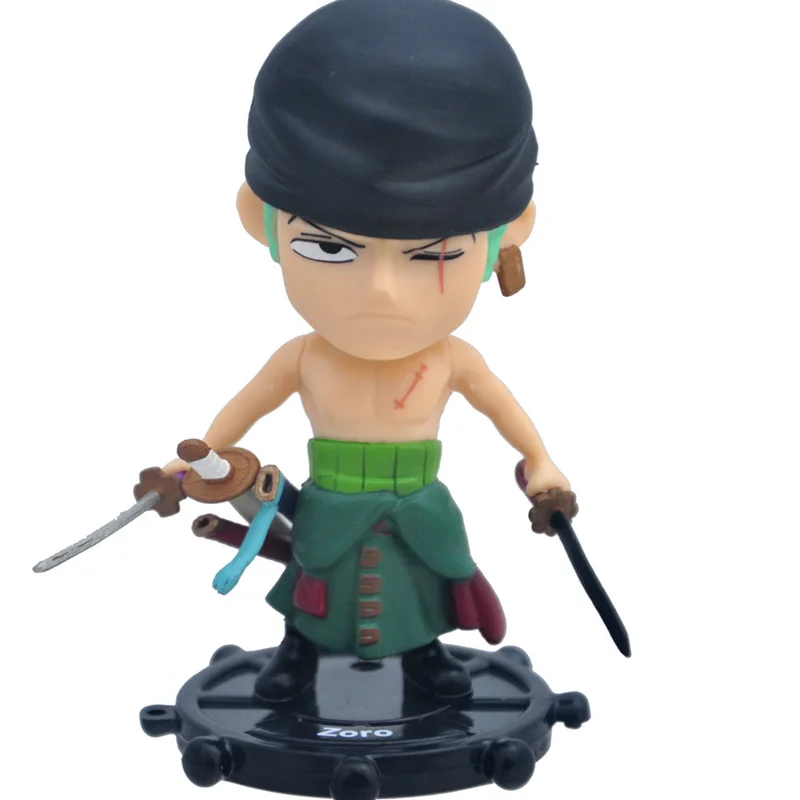 6 шт./лот Luffy Zoro Sanji Trafalgar Law Edward Newgate Donquixote Doflamingo Chopper Hancock ПВХ фигурка модель игрушки