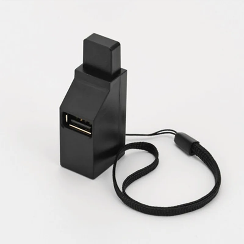 Rovtop Mini USB 3,0/2,0 концентратор 3 порта Портативный usb-хаб 480 Мбит/с высокоскоростной тонкий хаб USB разветвитель черный для использования в ноутбуке