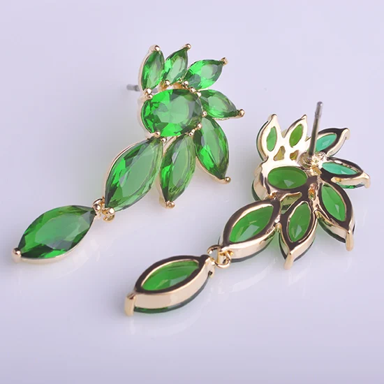 Blucome Высококлассные Крылья Ангела Горный Хрусталь Падение Серьги Для Женщин