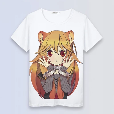 Футболка с коротким рукавом в стиле аниме Tate no Yuusha Nariagari rising of the shield hero Iwatani Naofumi