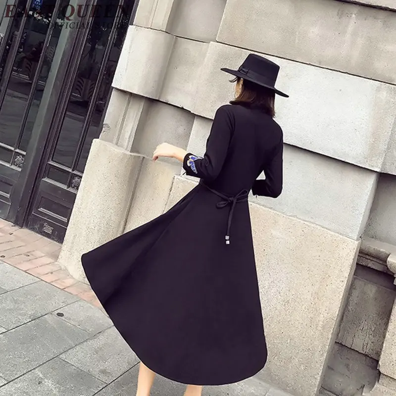 

Fall clothing women winter dresses women 2018 tunic long sleeve woman dress 2018 KK1743 H