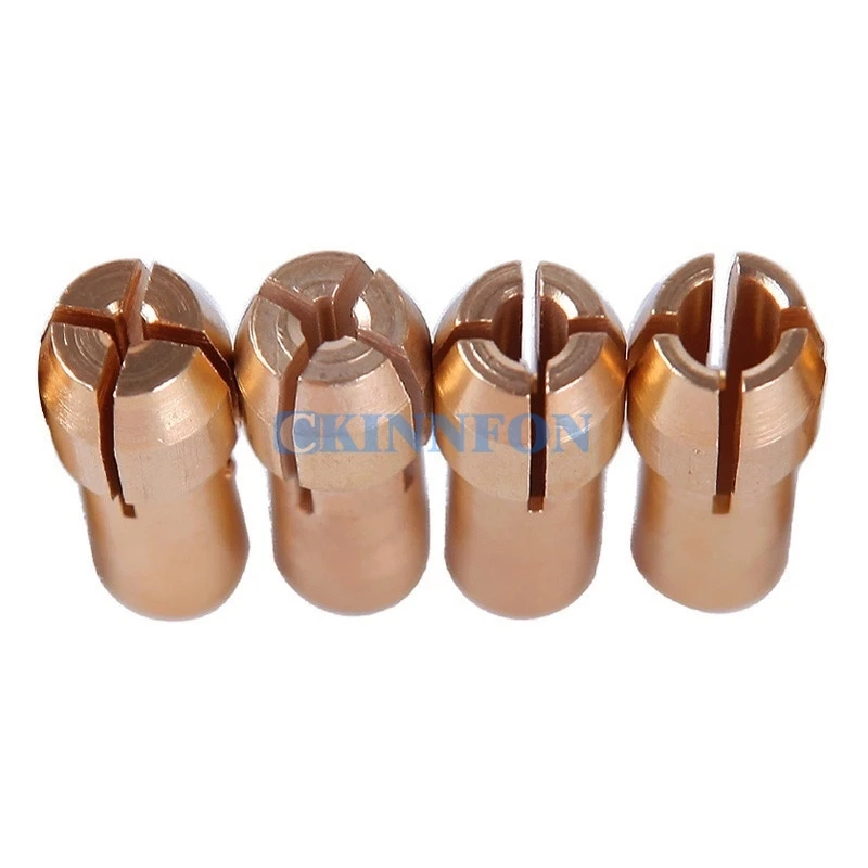 DHL 100Set *10pcs Brass Collet Include 1mm/1.6mm/2.3mm/3.2mm Rotary Tool Fit Dremel Drill (Size: 8pcs-pack) | Инструменты