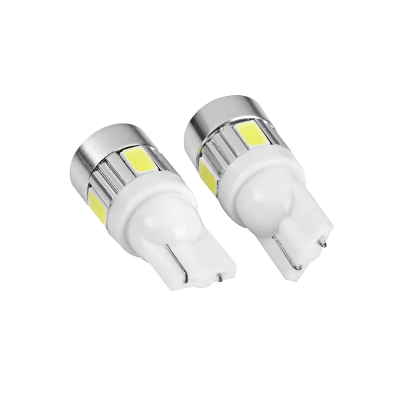 10x T10 W5W Автомобильный светодиодный лампы Интерьер светильник 12V автоматический сигнал номерного знака Купол Чтение лампа багажника Luggae мотоцикл/стайлинга автомобилей