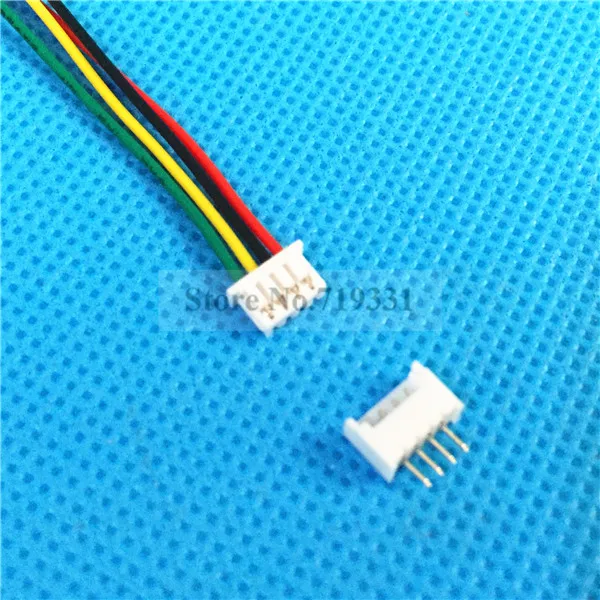 50 комплектов 4 контактный односторонний разъем JST 1 25 мм 28AWG|4 pin connectors wire|4 jst4 wire |