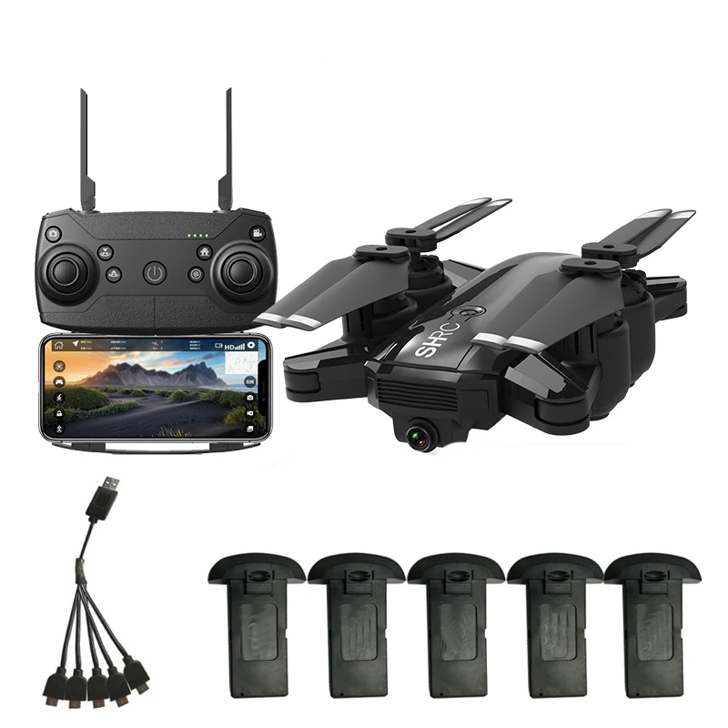 SHRC H1 Дрон WIFI 720P камера FPV 18 мин Время полета 5G GPS Follow Me режим складной ударопрочный