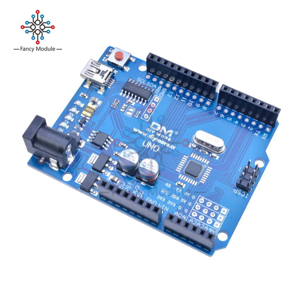 Плата USB UNO R3 ATmega328P CH340G микроконтроллер CH340 сменный ATmega16U2 без кабеля USB|microcontroller