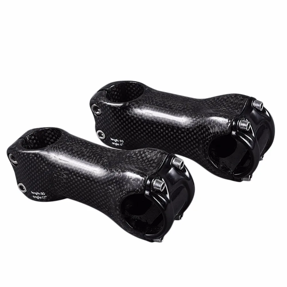 Велосипедный стержень из углеродного волокна без логотипа блестящий 3K детали