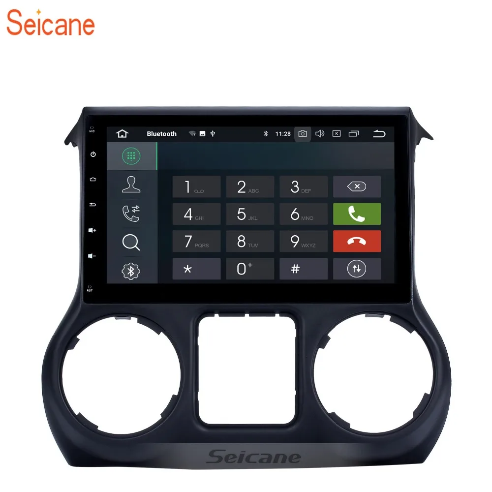Seicane автомобильный Android 9 0 HD 10 1 &quotАвторадио 1Din Wifi 4 + 32 ГБ Стерео GPS плеер для JEEP Wrangler