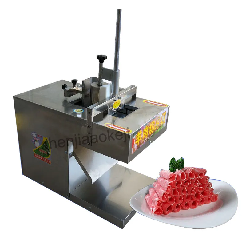 Electric meat slicer automatic beef mutton frozen cutting machine planing roll commercial cutter | Бытовая техника