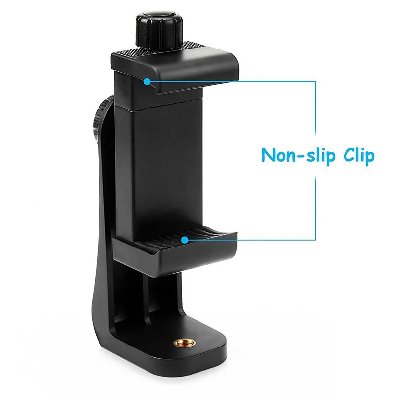 

New Universal Smartphone Tripod Adapter Phone Holder Mount Adjust Clamp for iPhone Samsung All Phones DOM668
