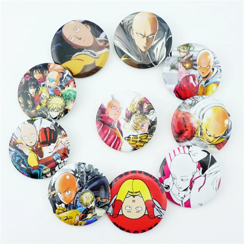 10 шт./компл. японский аниме ONE PUNCH MAN Saitama значки брошь нагрудное украшение