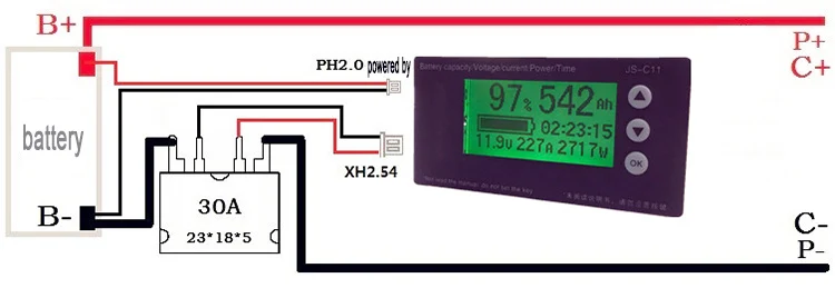 Бесплатная доставка 10 100V300A Lifepo4 метр емкость батареи coulombmeter аккумулятора и