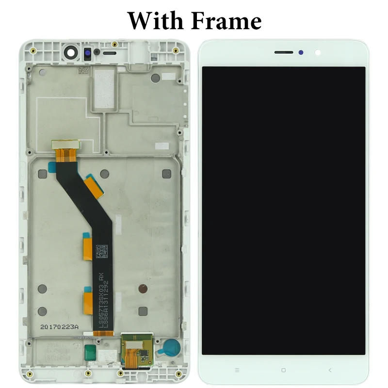 5 7 ''черный белый экран для Xiaomi Mi 5S Plus ЖК дисплей с рамкой дигитайзер сборка