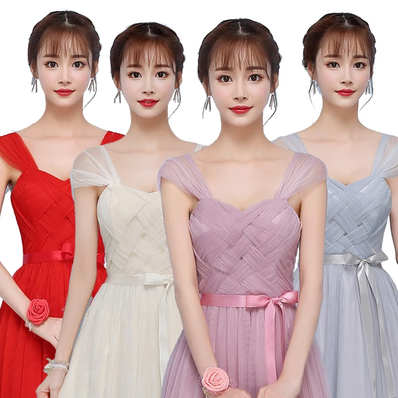 Платье подружки невесты для женщин 2018 Новое Sister Group длинное свадебное платье дня