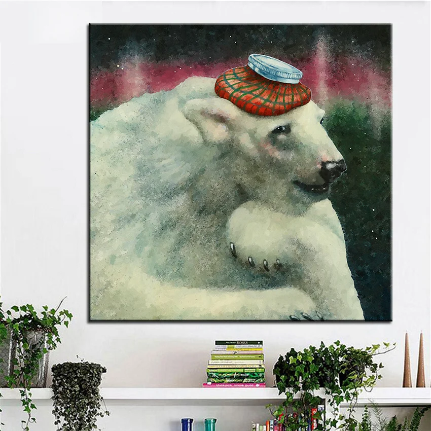 Картина маслом большого размера Настенная картина в стиле стимпанк для гостиной