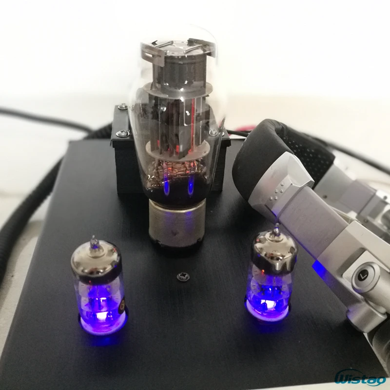 IWISTAO HIFI усилитель для наушников 6N3 SRPP Drive 6N5P 32-600 Ом Выходная мощность 1 Вт стерео Алюминиевый Чехол черный голос