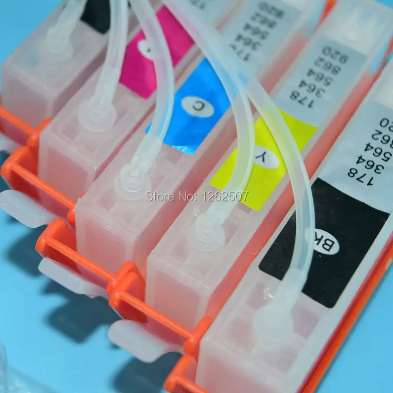 5-цветная система непрерывного чернил Ciss для hp 178 с чипом автоматического сброса