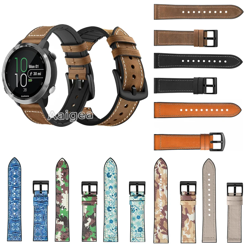 Модные силиконовые часы из натуральной кожи ремешок для Garmin Forerunner 645 музыка 245 м замена мягкий ремешок 20 мм