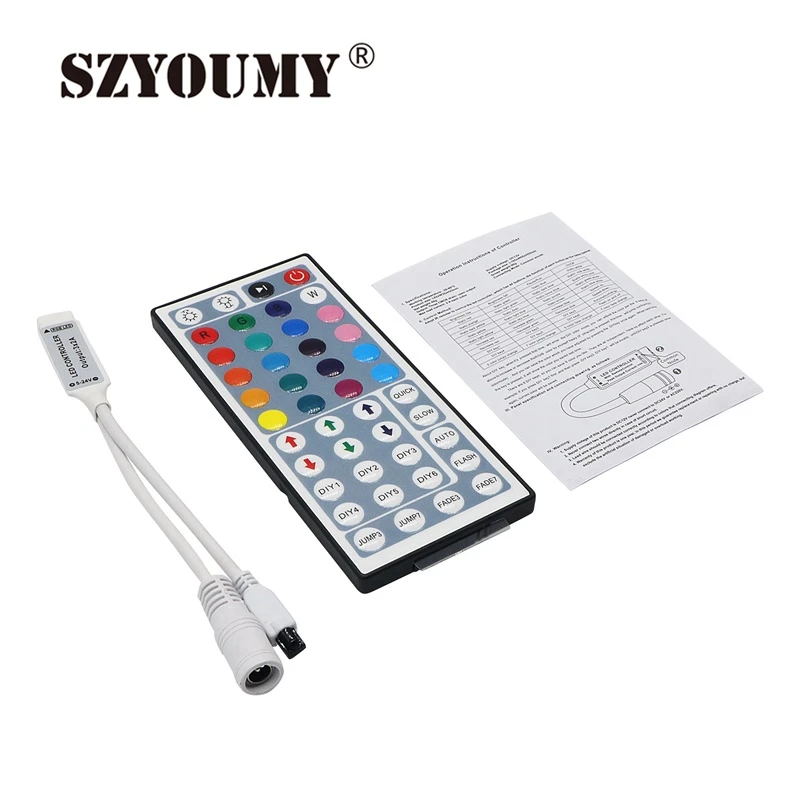 SZYOUMY Mini 44 клавиши RGB Led контроллер DC12V 6A с ИК пультом дистанционного управления