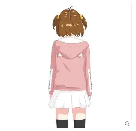 2018 Winter Warm Hoodies Anime Card Captor Casual Fashion Long Sleeve Print Cute Sweatshirt | Мужская одежда